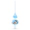 Winter Wonderland Scene with Sparkling Snow Glass Christmas Tree Topper 11 Inches